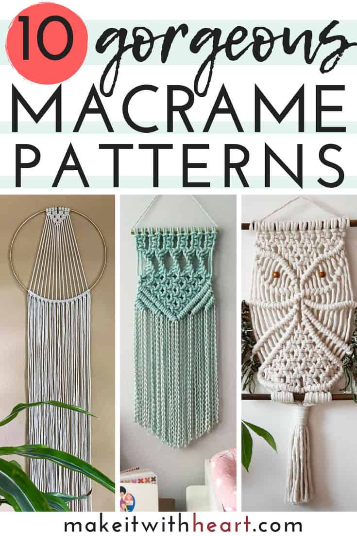 10 Gorgeous Macrame Patterns for Boho Wall Hangings