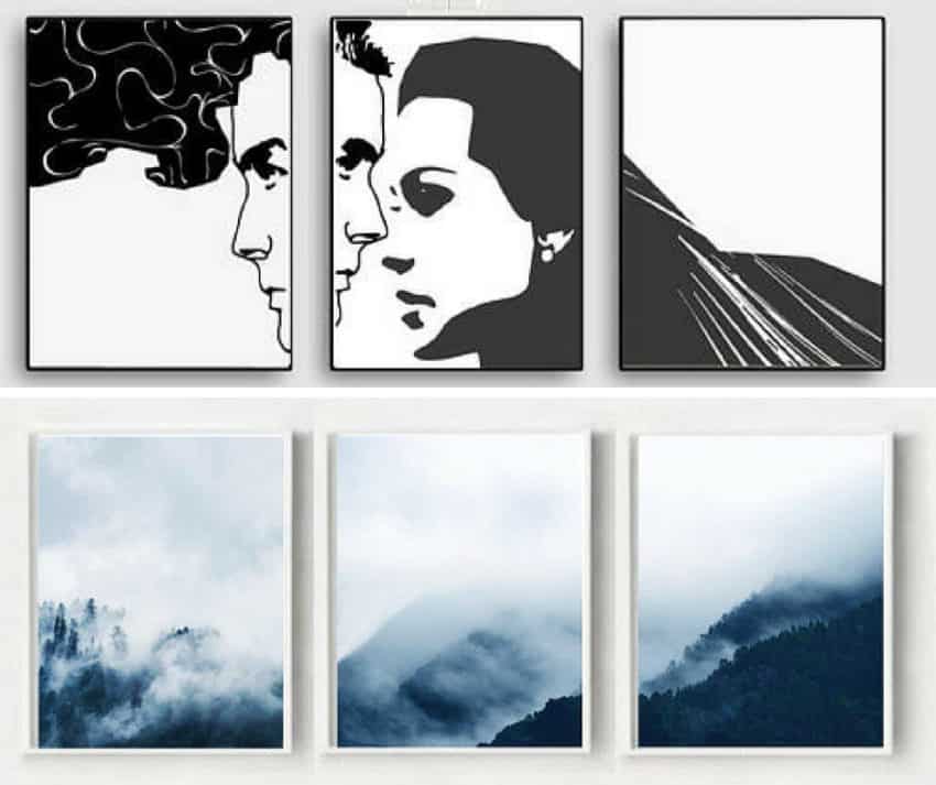 Printable Triptych Art Work