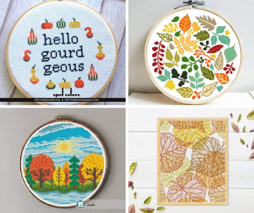 Cross Stitch Patterns: 12 Fun Picks for Fall and Autumn